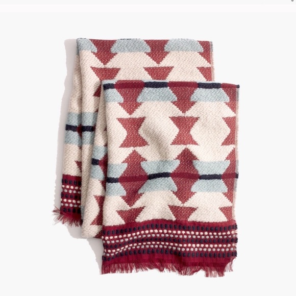 Madewell Accessories - Madewell Textured Carpet Scarf Southwestern Print